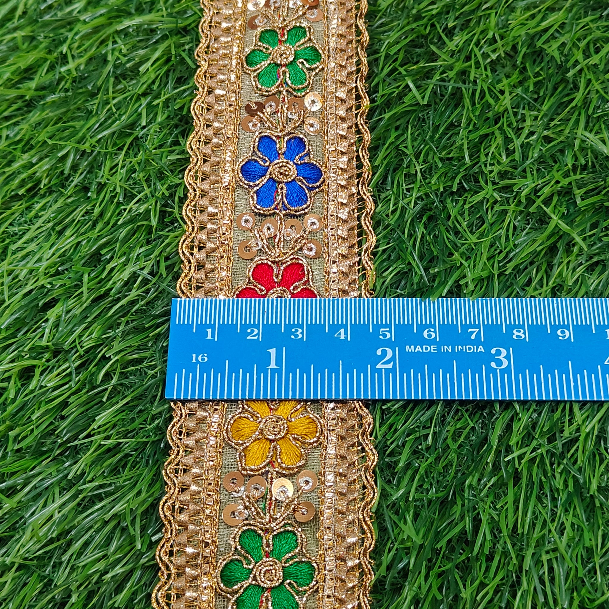 Golden Zari Lace for Saree