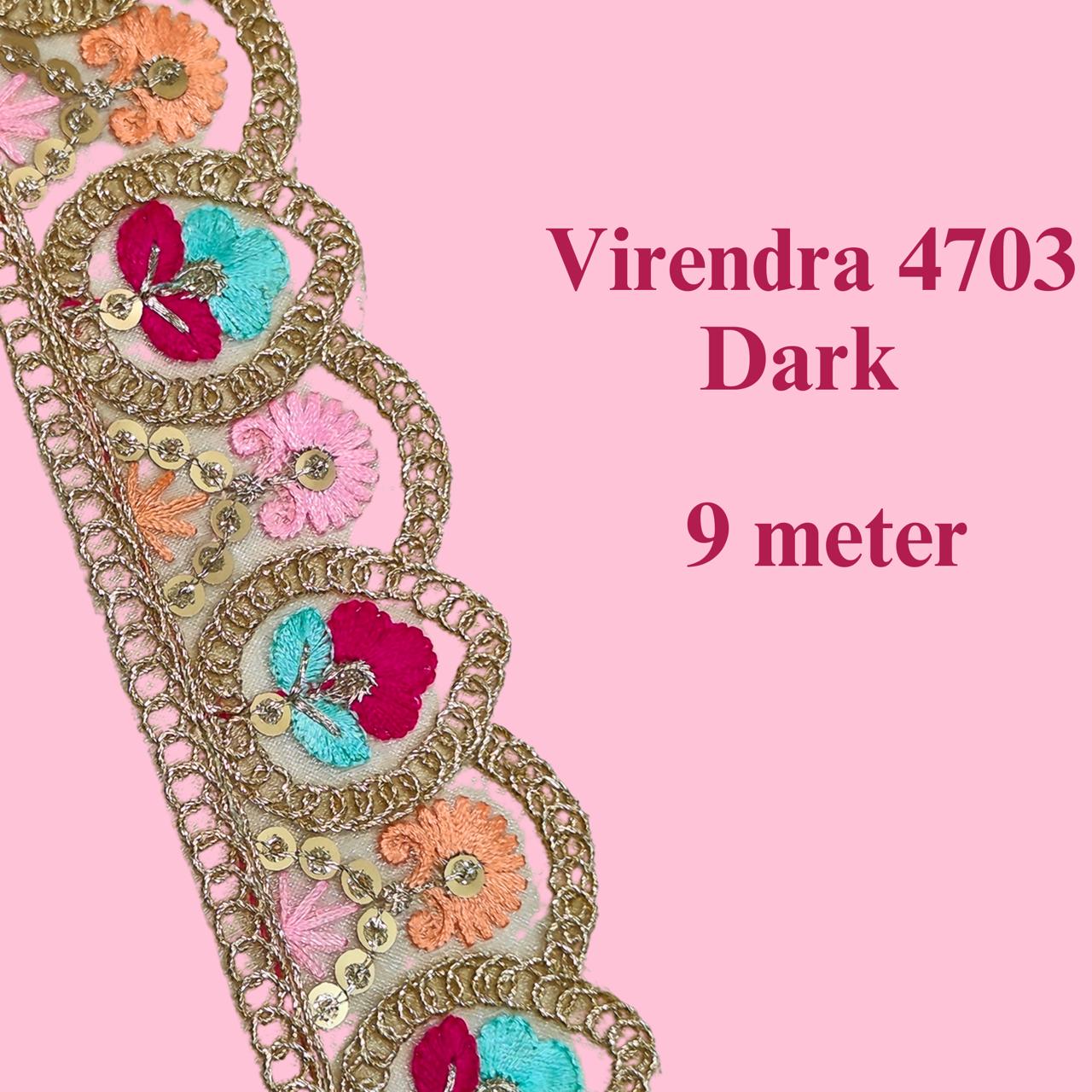 Multicolor Border Lace for Sarees